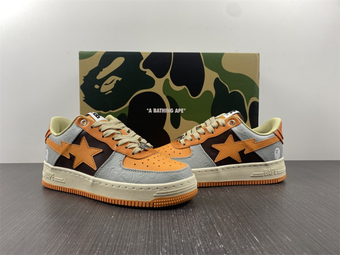 A Bathing Ape Sk8 Sta Low Orange BA1H70191002