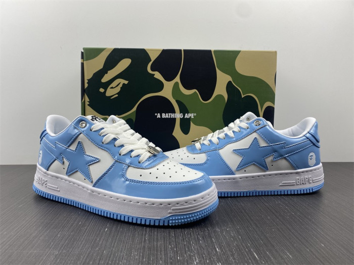 A Bathing Ape SK8 Sta  Low Blue BA1H70191001