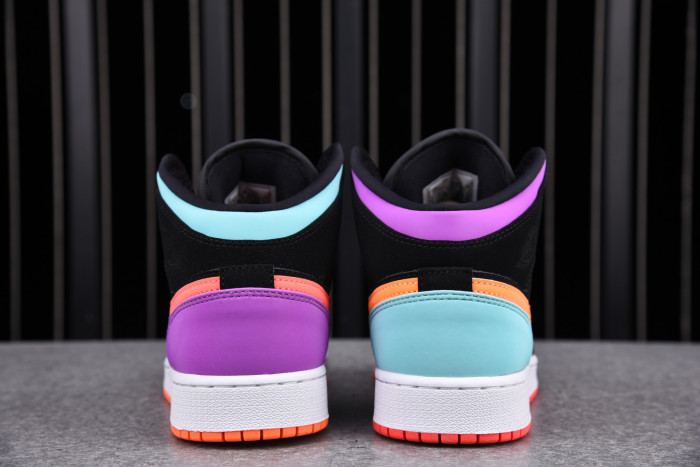 Jordan 1 Mid Multi-Color (GS)  554725 083