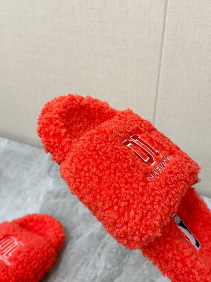 Ba1en*iaga FURRY SLIDE SANDAL