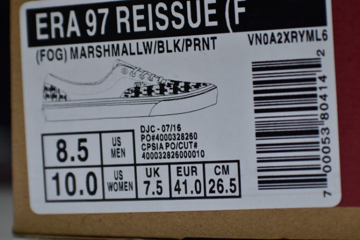 FEAR OF GOD VANS OG ERA LX VN0OZDGEY