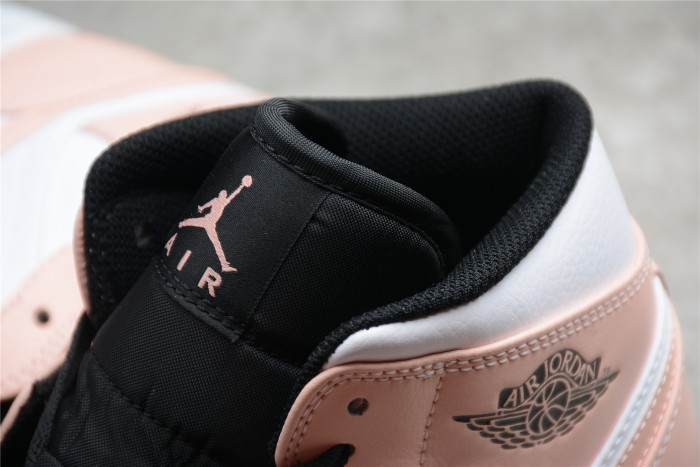 Jordan 1 Mid Arctic Orange Black Toe  554724-133