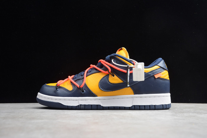 Off-White x Dunk Low ''University Gold'' - Nike - CT0856 700