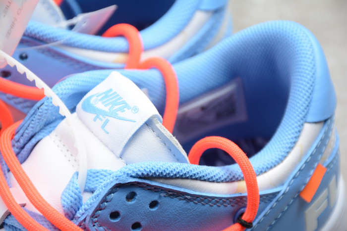 Off-White x Futura x Dunk Low SB UNC University Blue Summit White DD0856-403