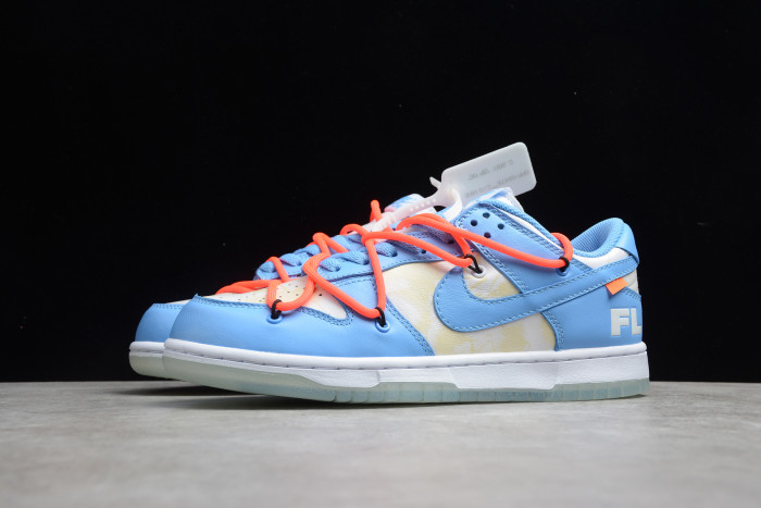 Off-White x Futura x Dunk Low SB UNC University Blue Summit White DD0856-403