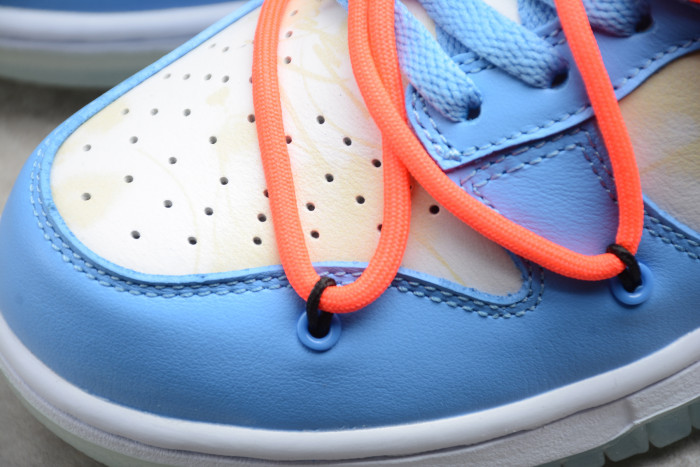 Off-White x Futura x Dunk Low SB UNC University Blue Summit White DD0856-403